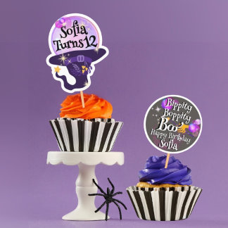 Folha de Adesivos de Aniversário de Halloween
