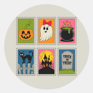 Folha de Adesivos de Selos Assustadores de Hallowe