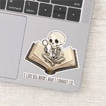Folha de Adesivos de Vinil para Laptop com Esquele