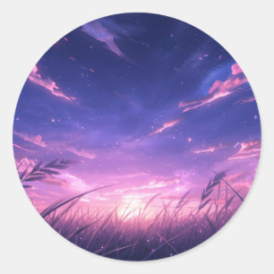 Folha de Adesivos do Céu Crepuscular