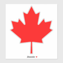 Folha de Adesivos Maple Leaf Decalque de Vinil | P