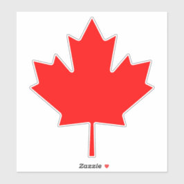 Folha de Adesivos Maple Leaf Decalque de Vinil | P