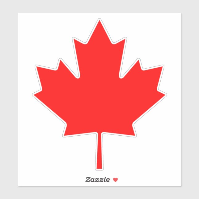 Folha de Adesivos Maple Leaf Decalque de Vinil | P (Folha)