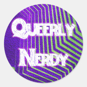 Folha de Adesivos Queermente Nerd