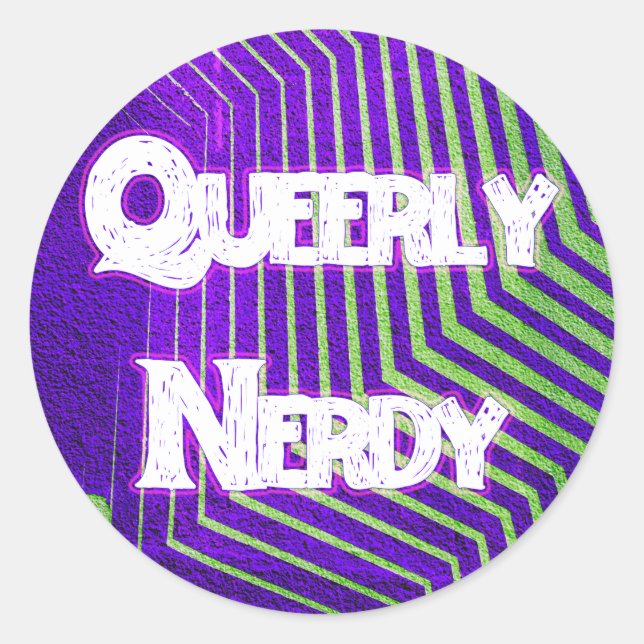 Folha de Adesivos Queermente Nerd (Frente)