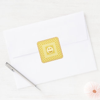Folha de Adesivos Smile Tile em Amarelo