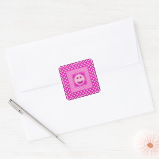 Folha de Adesivos Smile Tile em Rosa Vibrante