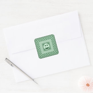 Folha de Adesivos Smile Tile em Verde