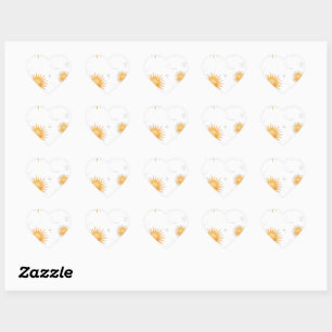 Folha de Adesivos Sol Boho Presente para Ela Decal