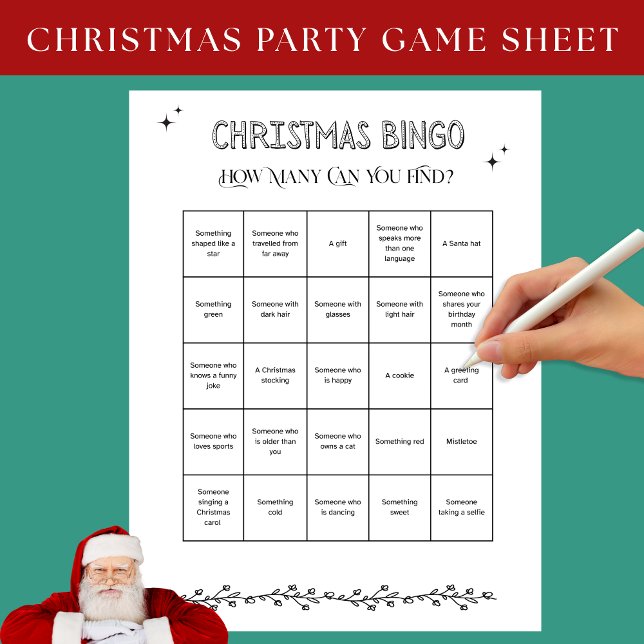 Folha de Atividade do Bingo de Natal (Criador carregado)