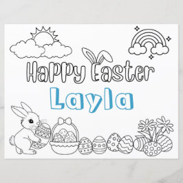 Folha de Atividades de Coloração de Páscoa Secundá