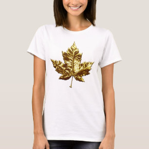 Folha de bordo do ouro do t-shirt da lembrança do
