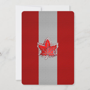 Folha de bordo vermelha canadense no impressão da
