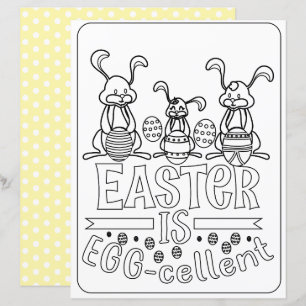 Folha De Coelho E Ovo De Páscoa Para Crianças