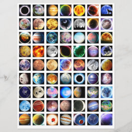 Folha de colagem espaço exterior Elementos do livr