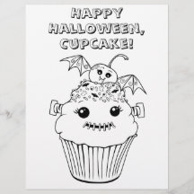 Folha de Coloração do Halloween