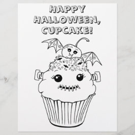 Folha de Coloração do Halloween