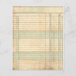 Folha de Contabilidade Vintage