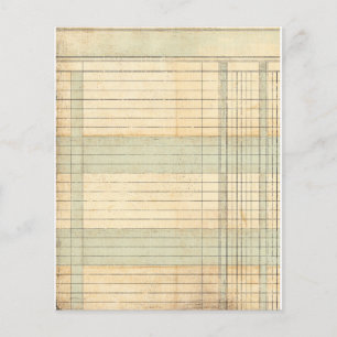 Folha de Contabilidade Vintage