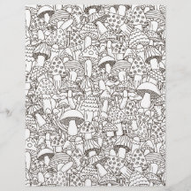 Folha de cores Mushroom Mania Scrapbook Paper