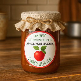 Folha de Etiquetas para Conservas de Marmalade de