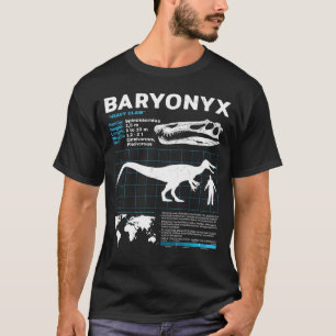 Folha de fatos fósseis Baryonyx T-Shirt