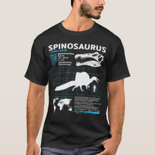 Folha de fatos fósseis do espinossauro T-Shirt