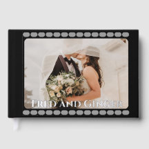 Folha de filme livro de convidados de casamento