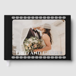 Folha de filme livro de convidados de casamento