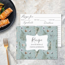 Folha de Flores Florestais Folha de Receita Botâni