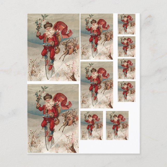 Folha de Imagens Múltiplas de Feriado de natais vi (Frente)