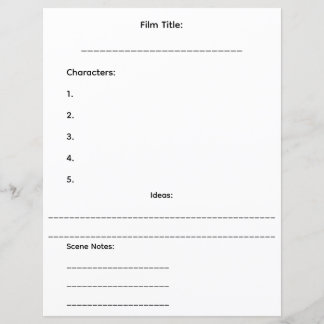 Folha de Mini Storyboard da CC Productions
