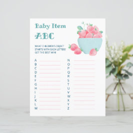 Folha de morangos bonitos de caça de chá de fralda