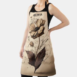 Folha de Música de Champanhe Floral de Nome Person