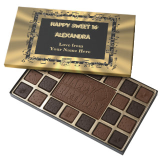 Folha de música Dourado do doce dezesseis