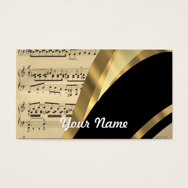 Folha de música elegante (Frente)