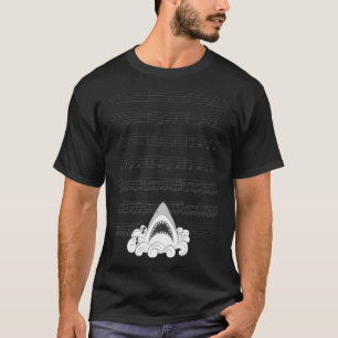 Folha de música JAWS Classic T-Shirt