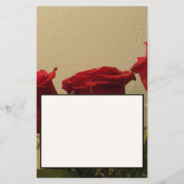 Folha de Notas/Convite do Rosa vermelha