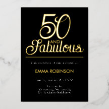 Fólha de Ouro "50 e Fabuloso" Aniversário de Cinqu