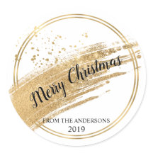 Folha de ouro com brilho Dourado Etiquetas de Nata