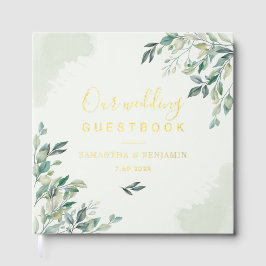 Folha de Ouro de Casamento Botânico Eucalyptus