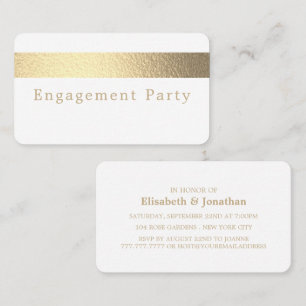 Folha de Ouro, Tíquete de Festa de noivado Convite