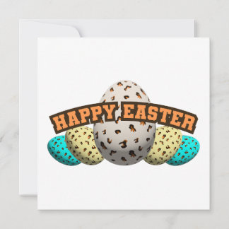 folha-de-ovo de Páscoa decorada com padrão