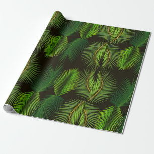 Folha de Palma Verde Papel de embrulho