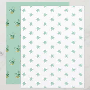 Folha de Papel Azul e Folha de Papel