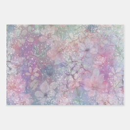 Folha de papel bonito, Floral de moldagem por aqua
