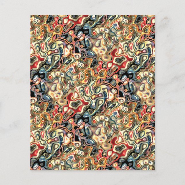 Folha de papel de abstrato art (Frente)