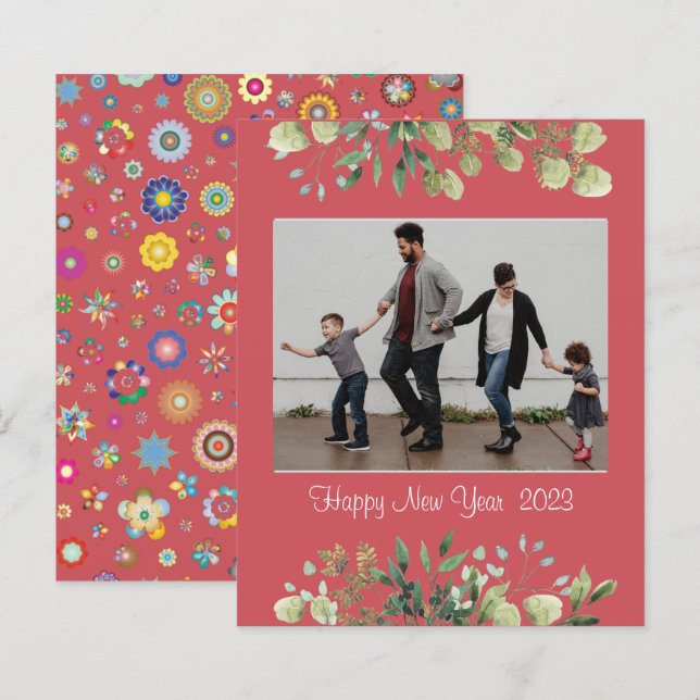 Folha de Papel de Ano Novo (Frente/Verso)