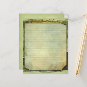 Folha de Papel de carta 4.5''x5.6'' do país do vin