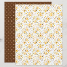 Folha de Papel de Diário Floral de Abelha Melífera